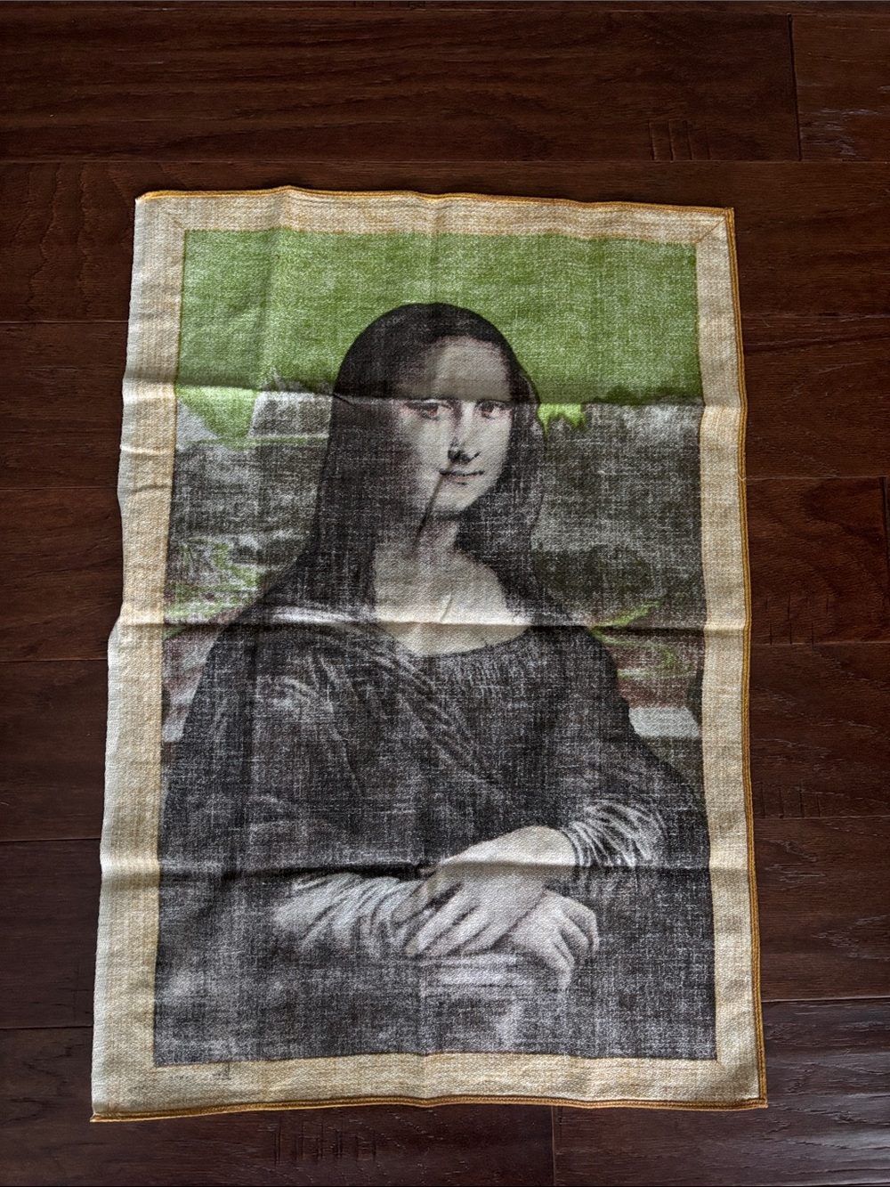 Mona Lisa Vintage Vony France Tea Towel - Picture 4 of 4